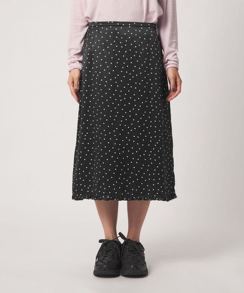 BEAUTY&YOUTH UNITED ARROWS(ビューティーアンドユースユナイテッドアローズ)の「ドット フリル ミディアムスカート(スカート・レディース・ブラック/オフホワイト・S/M)」の9枚目の写真