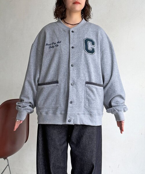 CPCM(シーピーシーエム)の「バック刺繍スナップカーデ(Tシャツ/カットソー・メンズ・ネイビー/グレー・SMALL/MEDIUM/LARGE)」の17枚目の写真