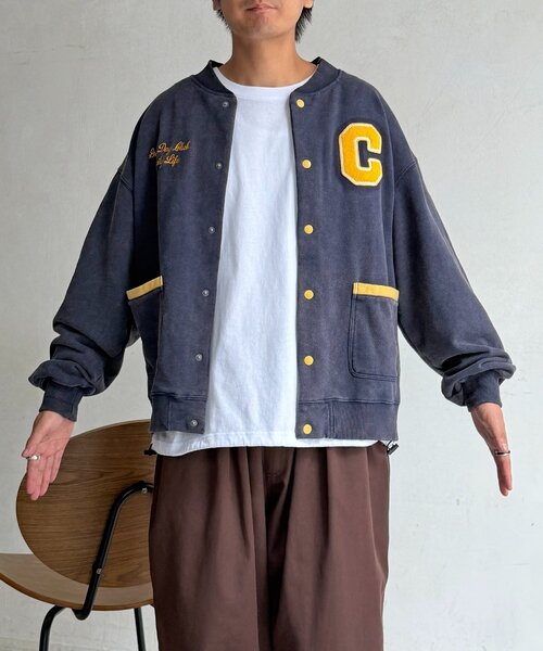 CPCM(シーピーシーエム)の「バック刺繍スナップカーデ(Tシャツ/カットソー・メンズ・ネイビー/グレー・SMALL/MEDIUM/LARGE)」の20枚目の写真