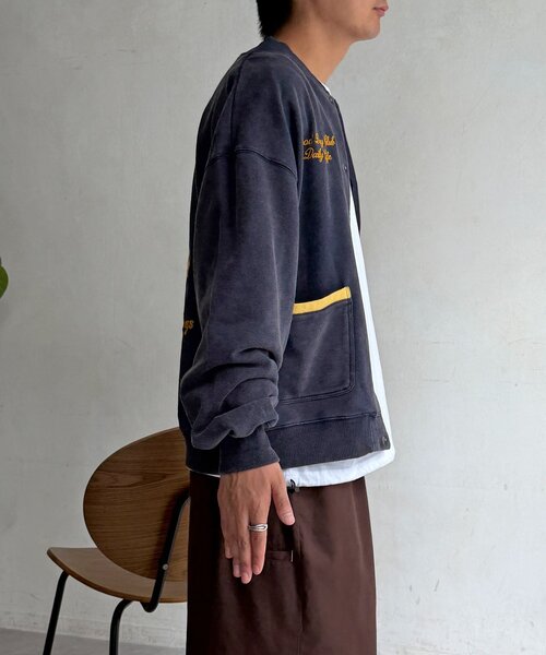 CPCM(シーピーシーエム)の「バック刺繍スナップカーデ(Tシャツ/カットソー・メンズ・ネイビー/グレー・SMALL/MEDIUM/LARGE)」の21枚目の写真