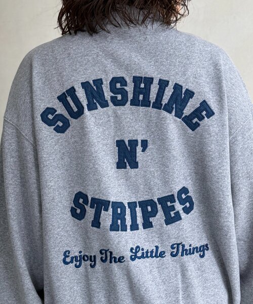 CPCM(シーピーシーエム)の「バック刺繍スナップカーデ(Tシャツ/カットソー・メンズ・ネイビー/グレー・SMALL/MEDIUM/LARGE)」の5枚目の写真