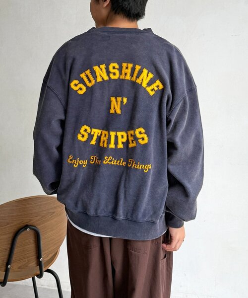 CPCM(シーピーシーエム)の「バック刺繍スナップカーデ(Tシャツ/カットソー・メンズ・ネイビー/グレー・SMALL/MEDIUM/LARGE)」の8枚目の写真