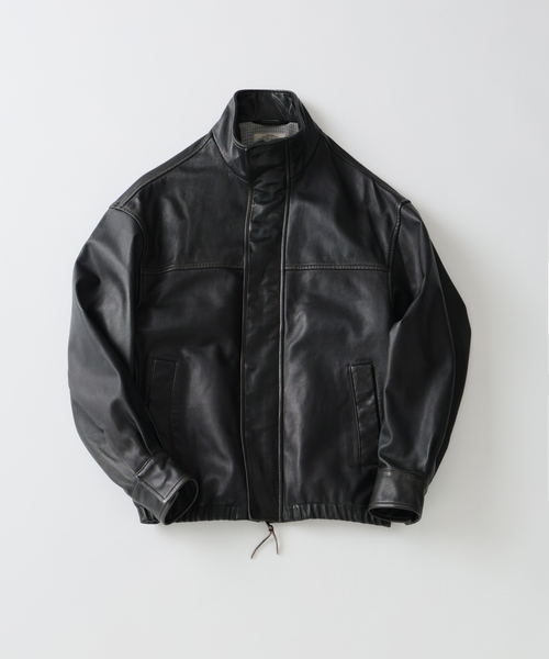 JOURNAL STANDARD relume(ジャーナルスタンダード レリューム)の「ラムレザー スタンドブルゾン(ライダースジャケット・メンズ・ブラック・LARGE/MEDIUM)」の13枚目の写真
