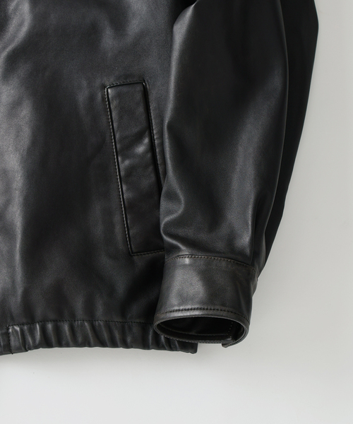 JOURNAL STANDARD relume(ジャーナルスタンダード レリューム)の「ラムレザー スタンドブルゾン(ライダースジャケット・メンズ・ブラック・LARGE/MEDIUM)」の17枚目の写真