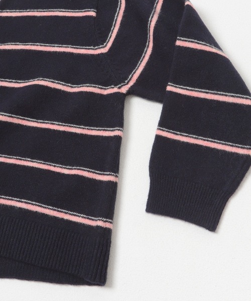 URBAN RESEARCH Sonny Label(アーバンリサーチサニーレーベル)の「ウールブレンドボーダーニットポロシャツ(ニット/セーター・レディース・グレー/ネイビー/バーガンディー・FREE)」の20枚目の写真