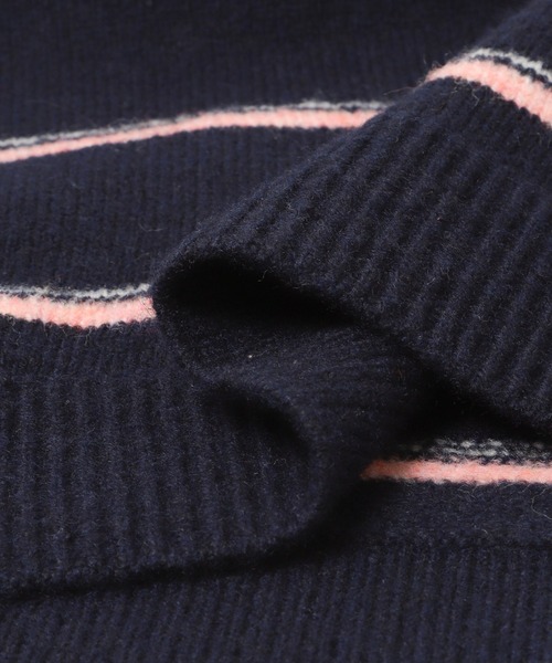 URBAN RESEARCH Sonny Label(アーバンリサーチサニーレーベル)の「ウールブレンドボーダーニットポロシャツ(ニット/セーター・レディース・グレー/ネイビー/バーガンディー・FREE)」の22枚目の写真