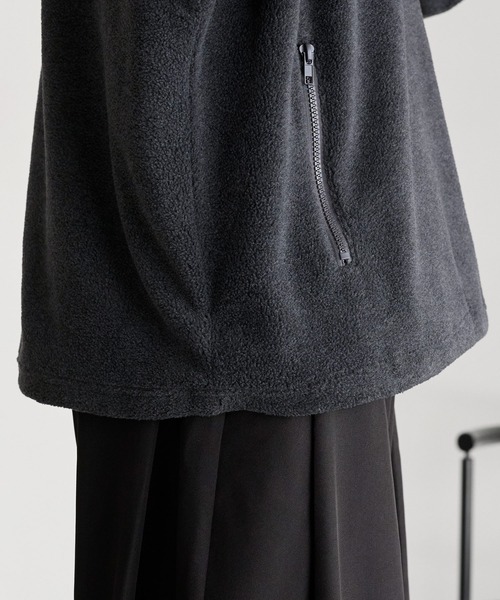 ROCHEM(ローシェン)の「ワンポイントロゴ刺繍フリースハーフジップスウェット(スウェット・メンズ・ブラック/チャコール/ベージュ・M/S/XS/L)」の14枚目の写真