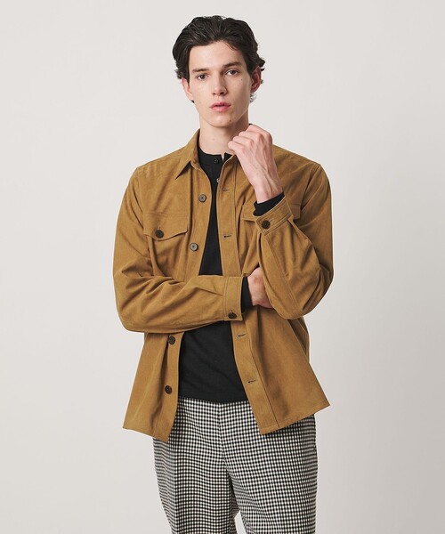 UNITED ARROWS(ユナイテッドアローズ)の「スエーディー オーバーシャツ(シャツ/ブラウス・メンズ・ブラウン系/モカ・S/M/XL/L)」の7枚目の写真