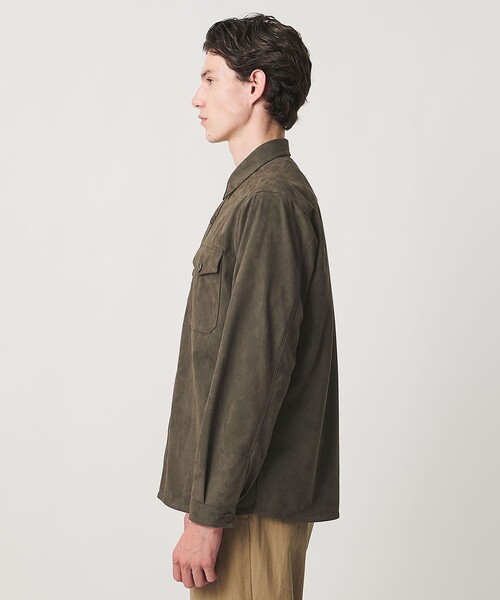 UNITED ARROWS(ユナイテッドアローズ)の「スエーディー オーバーシャツ(シャツ/ブラウス・メンズ・ブラウン系/モカ・S/M/XL/L)」の5枚目の写真