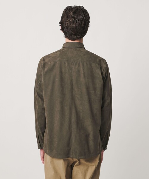 UNITED ARROWS(ユナイテッドアローズ)の「スエーディー オーバーシャツ(シャツ/ブラウス・メンズ・ブラウン系/モカ・S/M/XL/L)」の6枚目の写真
