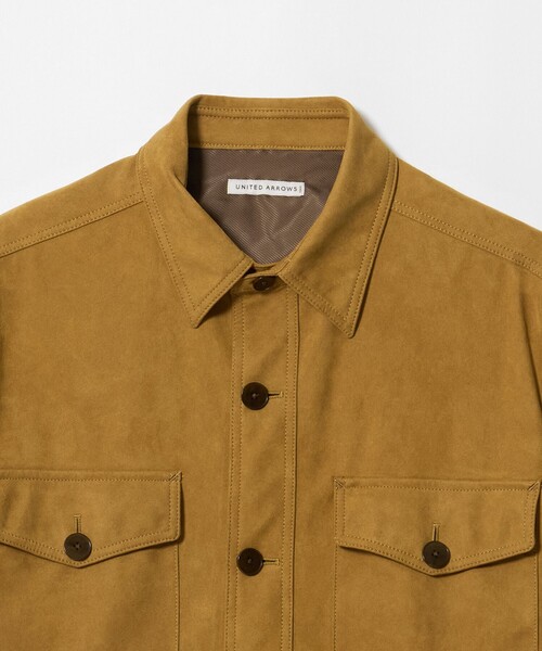 UNITED ARROWS(ユナイテッドアローズ)の「スエーディー オーバーシャツ(シャツ/ブラウス・メンズ・ブラウン系/モカ・S/M/XL/L)」の12枚目の写真