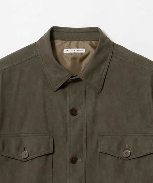 UNITED ARROWS(ユナイテッドアローズ)の「スエーディー オーバーシャツ(シャツ/ブラウス・メンズ・ブラウン系/モカ・S/M/XL/L)」の20枚目の写真