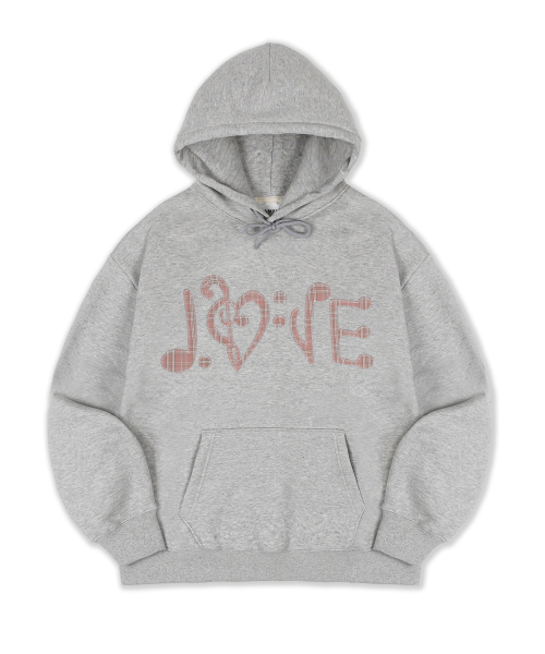 ambler(エムブラー)の「MELODY LOVE アップリケ刺繍フードTシャツ AHP1309 (メランジ)(パーカー・レディース・その他・S/M/L)」の1枚目の写真