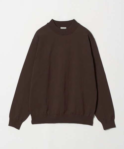 green label relaxing(グリーンレーベルリラクシング)の「A+ ポリエステル モックネック ニット(ニット/セーター・メンズ・ライトグレー/ブラック/ダークブラウン・M/XL/S/L)」の3枚目の写真