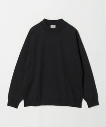 A+ ポリエステル モックネック ニット