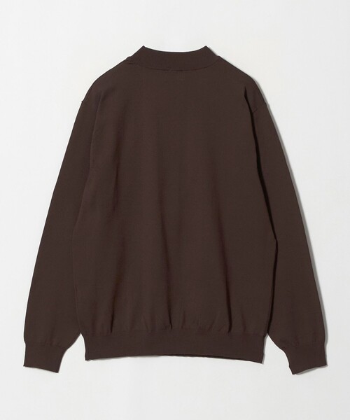 green label relaxing(グリーンレーベルリラクシング)の「A+ ポリエステル モックネック ニット(ニット/セーター・メンズ・ライトグレー/ブラック/ダークブラウン・M/XL/S/L)」の4枚目の写真
