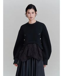 バルーン袖フルーツ刺繍ペプラムトップス（その他トップス）｜Fit more
