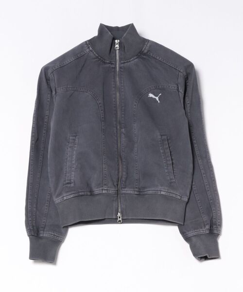 PUMA(プーマ)の「PUMA ウェア プーマウェア W FUTURE.ARCHIVE TWILL JKT WOVEN JACKETS 639135 35INKY DEPTHS(その他アウター・レディース・グレー・SMALL/MEDIUM/LARGE)」の1枚目の写真