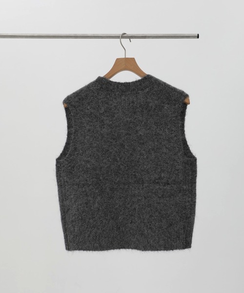THE SHINZONE（ザ　シンゾーン）の「[Shinzone/シンゾーン]ALPACA SHAGGY KNIT VEST/アルパカシャギーニットベスト（ベスト・レディース・ブルー/グレー・FREE）」の3枚目の写真