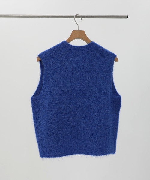 THE SHINZONE（ザ　シンゾーン）の「[Shinzone/シンゾーン]ALPACA SHAGGY KNIT VEST/アルパカシャギーニットベスト（ベスト・レディース・ブルー/グレー・FREE）」の4枚目の写真