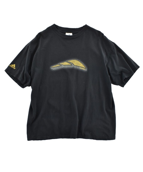 adidas(アディダス)の「【USED】Y2K adidas ロゴ Tシャツ(Tシャツ/カットソー・メンズ・ブラック・LARGE)」の1枚目の写真