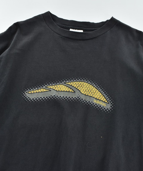 adidas(アディダス)の「【USED】Y2K adidas ロゴ Tシャツ(Tシャツ/カットソー・メンズ・ブラック・LARGE)」の2枚目の写真
