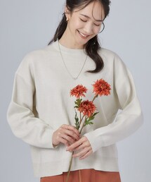 SHOO・LA・RUE | 【S-LL/洗濯機可/体型カバー】繊細なラメが品よく華やか スウェットライクニット(ニット/セーター)