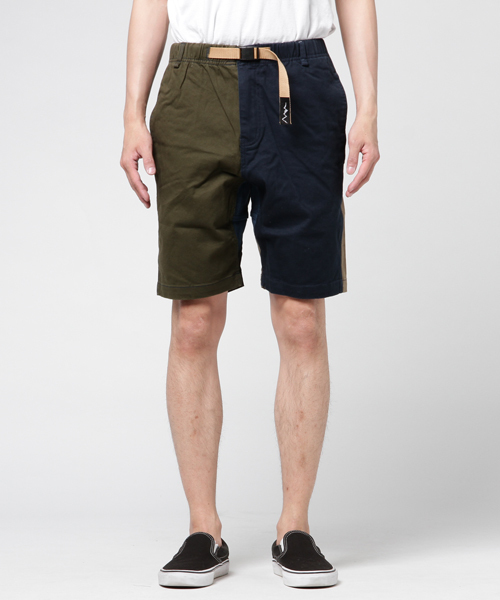 MANASTASH（マナスタッシュ）の「MANASTASH/マナスタッシュ FLEX CLIMB SHORTS（デニムパンツ・メンズ・インディゴブルー/カーキ/その他/その他2・LARGE/MEDIUM/X-LARGE/SMALL）」の4枚目の写真