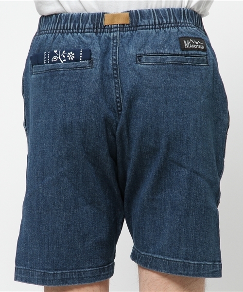 MANASTASH（マナスタッシュ）の「MANASTASH/マナスタッシュ FLEX CLIMB SHORTS（デニムパンツ・メンズ・インディゴブルー/カーキ/その他/その他2・LARGE/MEDIUM/X-LARGE/SMALL）」の6枚目の写真
