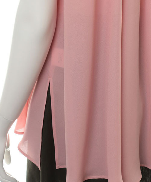 31 Sons de mode（トランテアン　ソン　ドゥ　モード）の「ノースリボウタイブラウス（シャツ/ブラウス・レディース・オフホワイト/ベージュ/ネイビー/ピンク・36）」の9枚目の写真