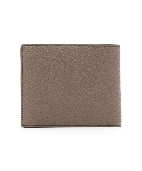 MAISON TAKUYA 二つ折り財布 レザー メゾンタクヤのレザー二つ折り財布 | 送料無料|Titanium×Orange