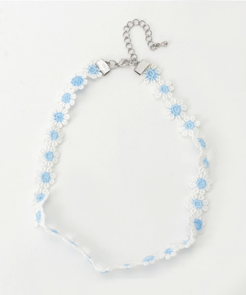 DING（ディング）の「DING/フラワーチョーカー（チョーカー・メンズ・ブルー/イエロー/ピンク・FREE）」の8枚目の写真