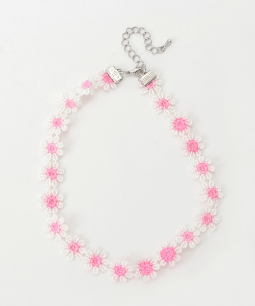 DING（ディング）の「DING/フラワーチョーカー（チョーカー・メンズ・ブルー/イエロー/ピンク・FREE）」の9枚目の写真