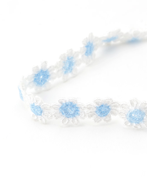 DING（ディング）の「DING/フラワーチョーカー（チョーカー・メンズ・ブルー/イエロー/ピンク・FREE）」の4枚目の写真