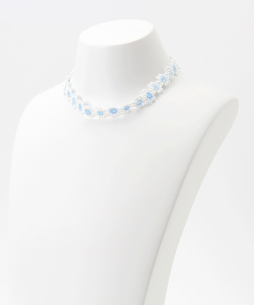 DING（ディング）の「DING/フラワーチョーカー（チョーカー・メンズ・ブルー/イエロー/ピンク・FREE）」の6枚目の写真