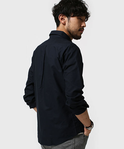 NANO universe（ナノユニバース）の「Knit PKシャツ LS（シャツ/ブラウス・メンズ・グレー/ホワイト/ネイビー・X-LARGE/MEDIUM/SMALL/LARGE）」の5枚目の写真