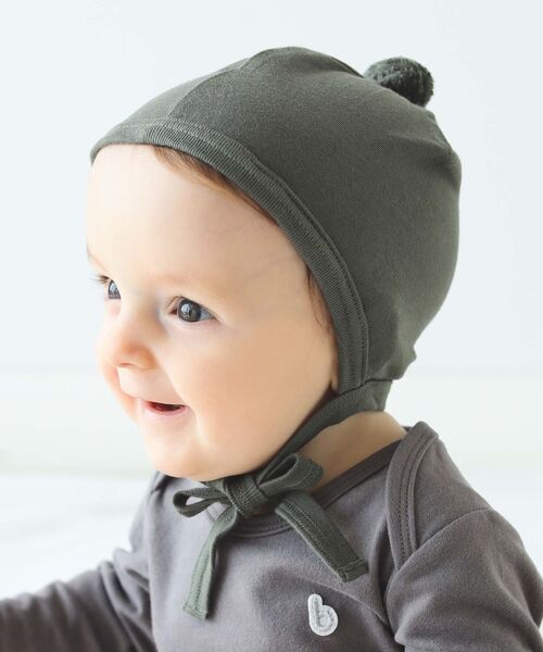 こども ビームス（コドモビームス）の「こども ビームス / "Daily Organic" ボンボン キャップ (40～48cm)（ニットキャップ/ビーニー・キッズ・ホワイト/ナチュラル/ライトグレー/グレー/ブラック/ベージュ/ライトブラウン/ピンク/レッド系その他/クリーム/イエロー/ミント/グリーン/オリーブ/サックスブルー/ブルー系その他/インディゴブルー/ラベンダー/その他1/ネイビー/その他2/その他3/ブラック系その他・ONE SIZE）」の11枚目の写真