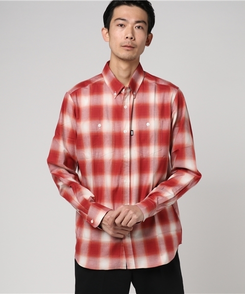 FTC（エフティーシー）の「OMBRE PLAID B.D SHIRT（シャツ/ブラウス・メンズ・ブルー/レッド/ブラック・SMALL/MEDIUM/X-LARGE/LARGE）」の3枚目の写真