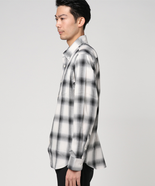 FTC（エフティーシー）の「OMBRE PLAID B.D SHIRT（シャツ/ブラウス・メンズ・ブルー/レッド/ブラック・SMALL/MEDIUM/X-LARGE/LARGE）」の4枚目の写真