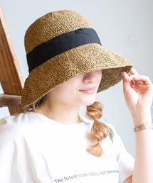 14+（イチヨンプラス）の「セーラーリボン麦わらハット（ハット）」