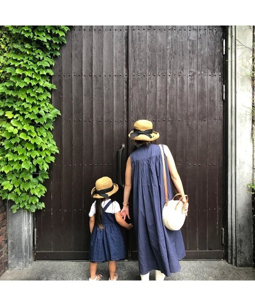 14+(イチヨンプラス)の「セーラーリボン麦わらハット(ハット・レディース・ブラウン系その他/ナチュラル/ライトブラウン/ダークブラウン/アッシュブラウン/ベージュ系その他/インディゴブルー/ブラウン系その他2/ベージュ系その他2・FREE)」の12枚目の写真