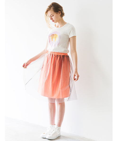 シロップ.(シロップ.)の「ひみつ堂コラボ いただきまぁす♪かき氷Tシャツ(Tシャツ/カットソー・レディース・ホワイト×グリーン/ホワイト×レッド/ホワイト×ピンク・X-LARGE/XX-LARGE/MEDIUM/LARGE/SMALL)」の11枚目の写真