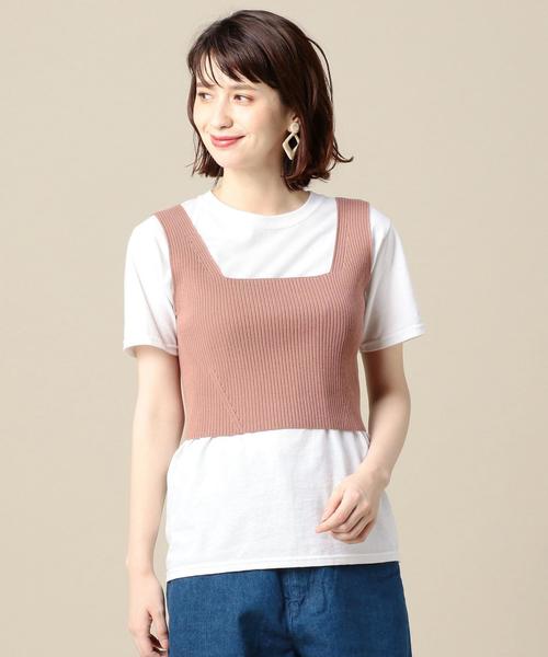 BEAUTY&YOUTH UNITED ARROWS(ビューティーアンドユースユナイテッドアローズ)の「BY リブブラトップ ◆(ニット/セーター・レディース・マスタード/ブラック/ピンク・FREE)」の3枚目の写真