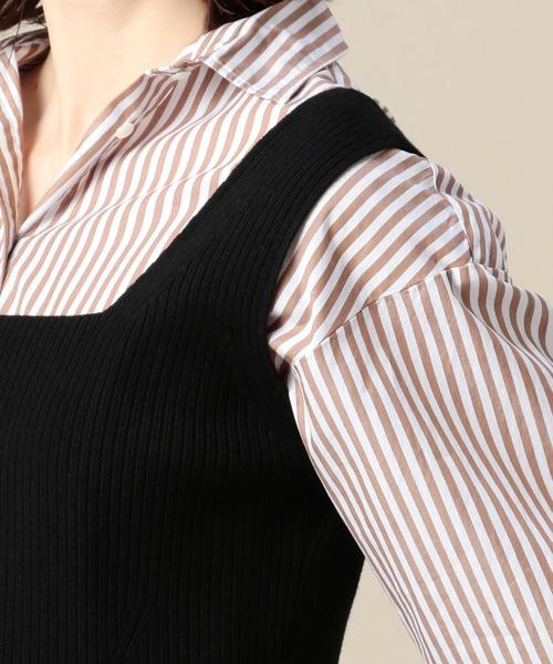 BEAUTY&YOUTH UNITED ARROWS(ビューティーアンドユースユナイテッドアローズ)の「BY リブブラトップ ◆(ニット/セーター・レディース・マスタード/ブラック/ピンク・FREE)」の9枚目の写真