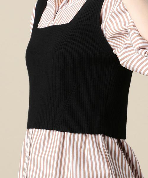 BEAUTY&YOUTH UNITED ARROWS(ビューティーアンドユースユナイテッドアローズ)の「BY リブブラトップ ◆(ニット/セーター・レディース・マスタード/ブラック/ピンク・FREE)」の12枚目の写真