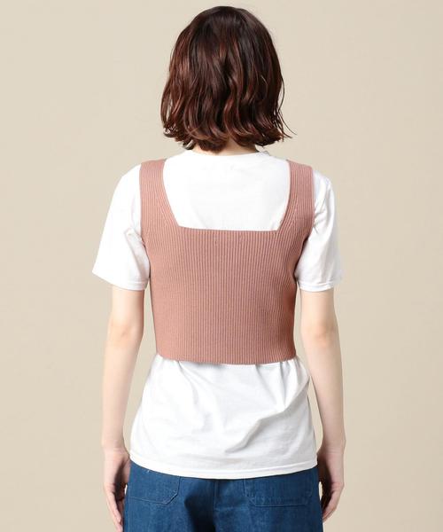 BEAUTY&YOUTH UNITED ARROWS(ビューティーアンドユースユナイテッドアローズ)の「BY リブブラトップ ◆(ニット/セーター・レディース・マスタード/ブラック/ピンク・FREE)」の10枚目の写真