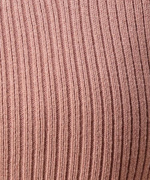 BEAUTY&YOUTH UNITED ARROWS(ビューティーアンドユースユナイテッドアローズ)の「BY リブブラトップ ◆(ニット/セーター・レディース・マスタード/ブラック/ピンク・FREE)」の11枚目の写真