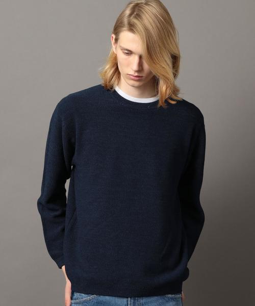 BEAUTY&YOUTH UNITED ARROWS（ビューティーアンドユースユナイテッドアローズ）の「BY アイスウォッシュ ワイドフォルム ニット ◆（ニット/セーター・メンズ・ライトブルー/マスタード/ネイビー・X-LARGE/LARGE/SMALL/MEDIUM）」の3枚目の写真