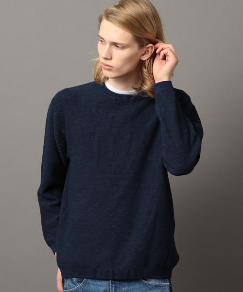 BEAUTY&YOUTH UNITED ARROWS（ビューティーアンドユースユナイテッドアローズ）の「BY アイスウォッシュ ワイドフォルム ニット ◆（ニット/セーター・メンズ・ライトブルー/マスタード/ネイビー・X-LARGE/LARGE/SMALL/MEDIUM）」の11枚目の写真