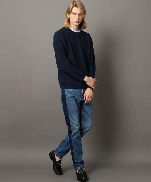 BEAUTY&YOUTH UNITED ARROWS（ビューティーアンドユースユナイテッドアローズ）の「BY アイスウォッシュ ワイドフォルム ニット ◆（ニット/セーター・メンズ・ライトブルー/マスタード/ネイビー・X-LARGE/LARGE/SMALL/MEDIUM）」の15枚目の写真